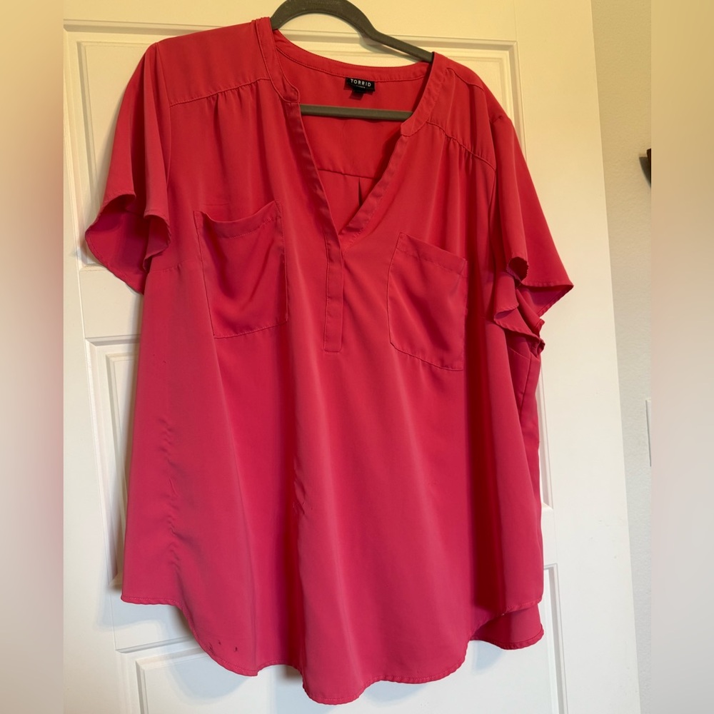 Torrid Fuchsia Blouse